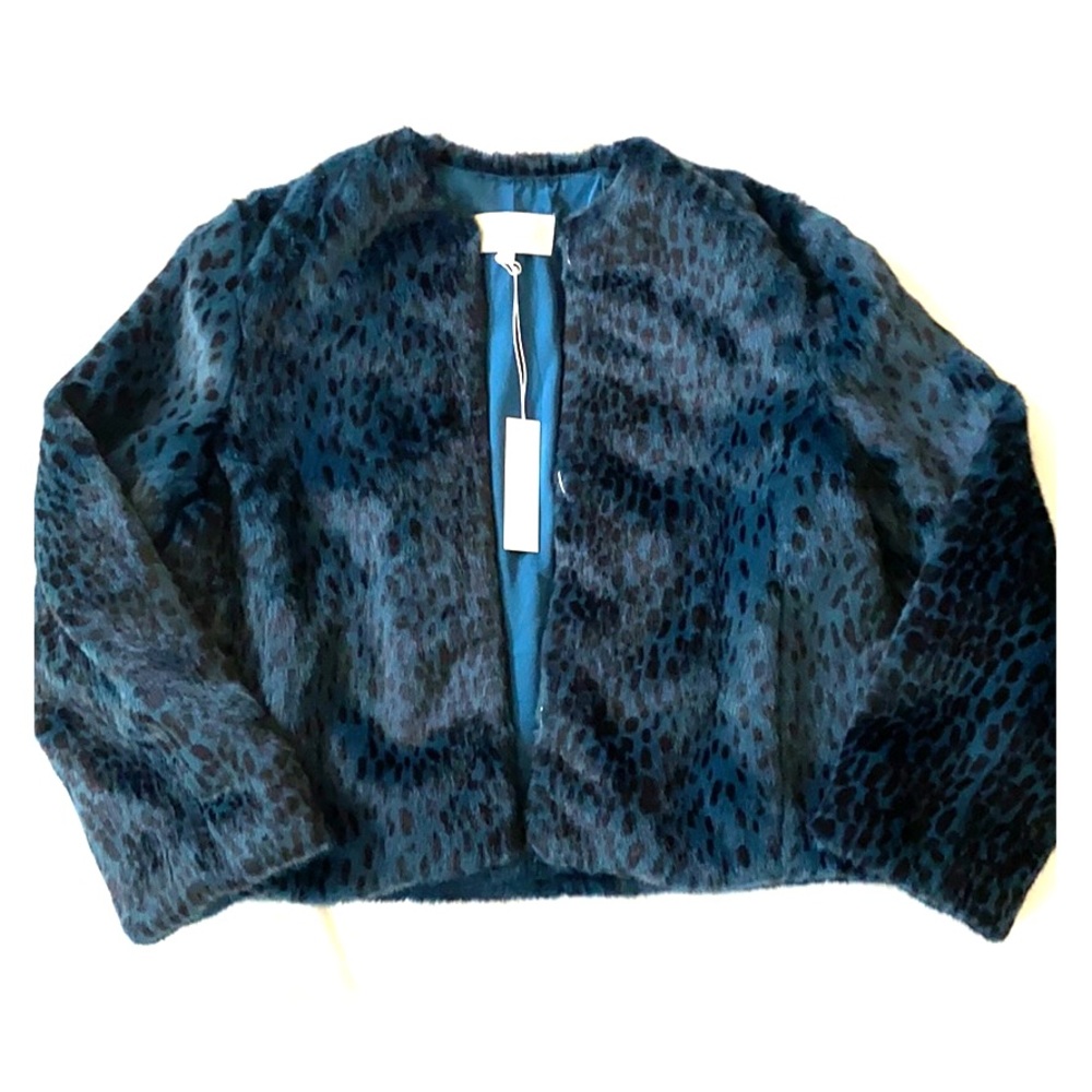 Michell Mason faux fur cropped coat